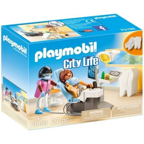 Набор с элементами конструктора Playmobil City Life 70198 Дантист