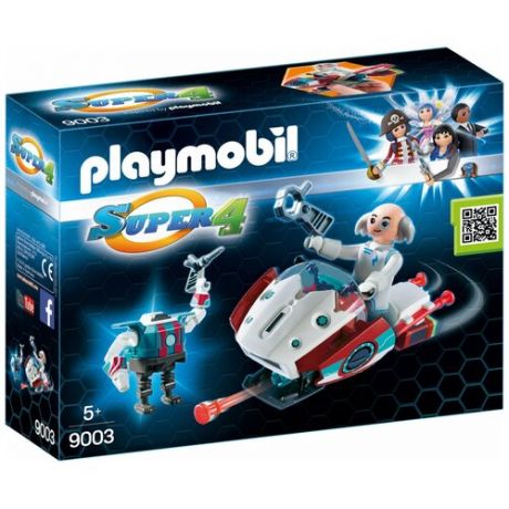 Набор с элементами конструктора Playmobil Super 4 9003 Скайджет с доктором Икс и роботом