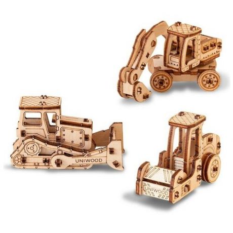 Деревянный конструктор набор 3 в 1 с дополненной реальностью, сборная модель, пазл для детей, 3D пазл, деревянный пазл 3Д