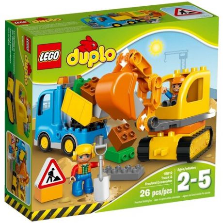 LEGO Duplo Конструктор Грузовик и гусеничный экскаватор, 10812