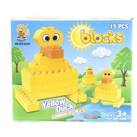 Конструкторский набор Blocks "Yellow duck" (15 деталей) 222-H101