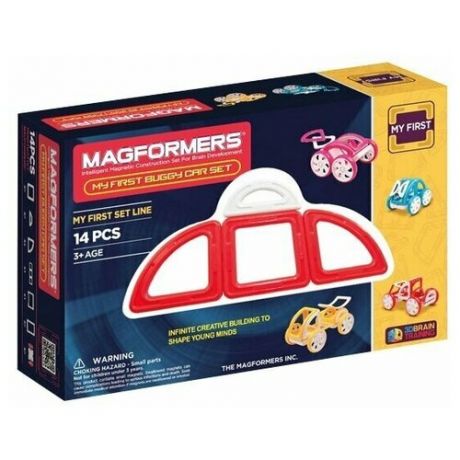 Magformers Магнитный конструктор Magformers My First 63145 Красный багги