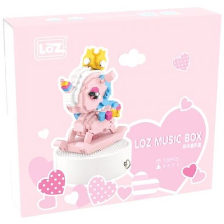 Конструктор LOZ MusicBox 9853 Музыкальная шкатулка Единорог