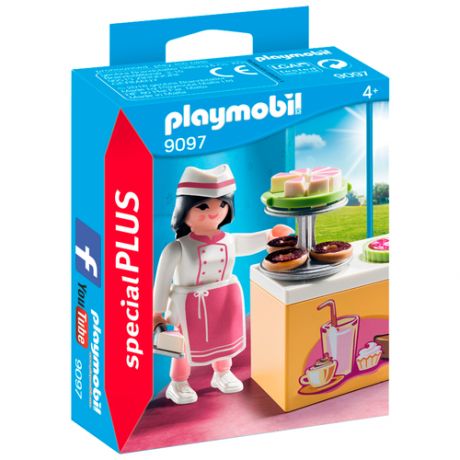 Набор с элементами конструктора Playmobil Special Plus 9097 Кондитер со сладостями