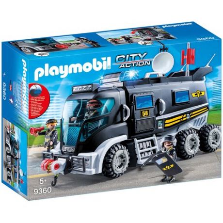 Конструктор Playmobil Playmobil Полиция: Тактическое подразделение: грузовик 9360
