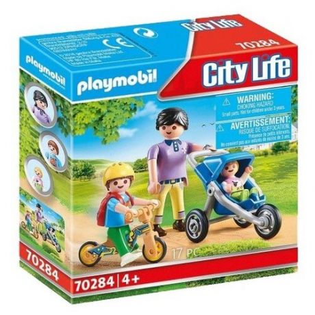 Набор с элементами конструктора Playmobil City Life 70284 Мама с детьми