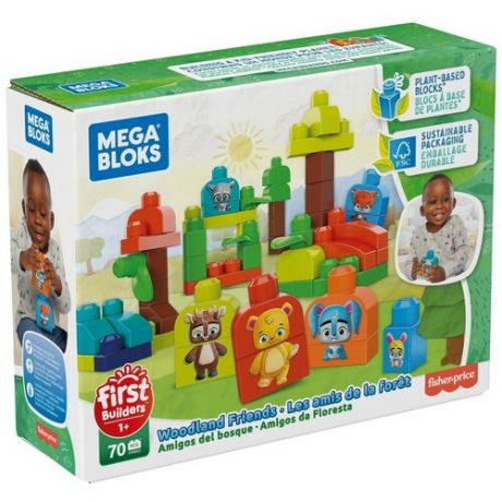 Конструктор Mega Bloks First Builders GMB63 Эко Лесные Друзья