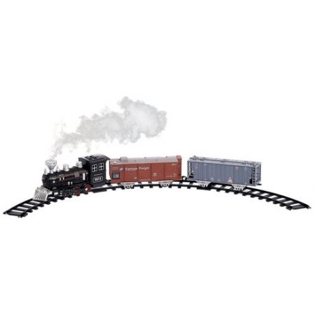 Железная дорога Грузовой локомотив, свет и звук, с дымом, работает от батареек 2612238 .