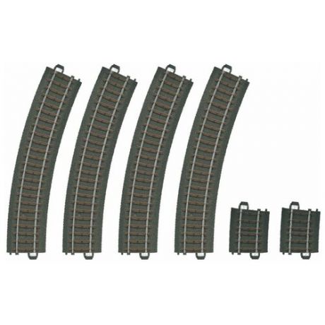 Набор расширения рельсовых путей для железной дороги "Märklin", изогнутые, 6 штук, арт. 020299