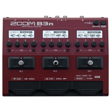 Процессоры эффектов и педали для гитары Zoom B3n