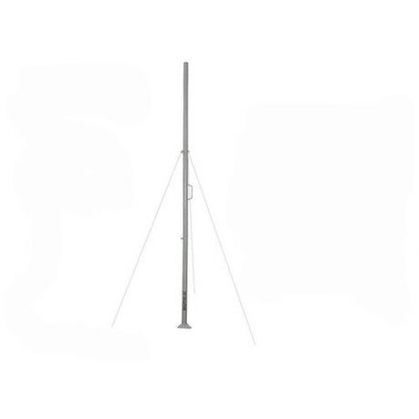 Мачта "МАУРУК-3С" серая усиленная с ручкой, растяжкам и подпятником, тр.51мм, высота 3 метра,3 секции