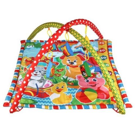 Детский игровой коврик Умка с мягкими игрушками-пищалками В1387963-R-N