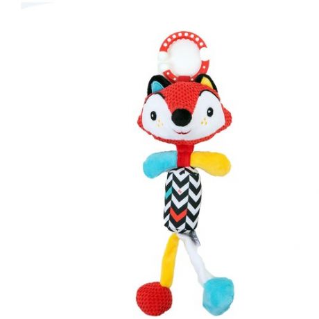 2010725 погремушка с колокольчиком Fisher Price "Лисёнок", плюшевая игрушка для детей, игровая развивающая