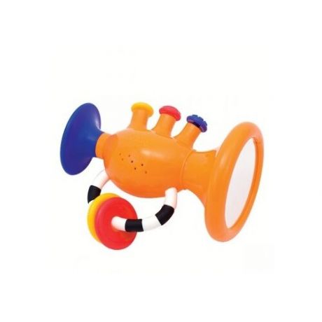 Труба с зеркальцем музыкальная игрушка - погремушка для малышей от 6 месяцев