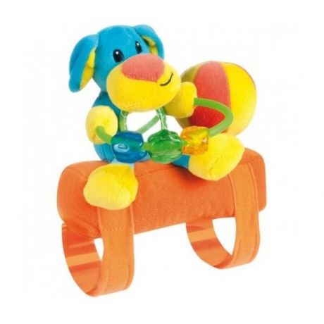 Подвесная игрушка I-Baby Собачка (B-10070) голубой/оранжевый/желтый