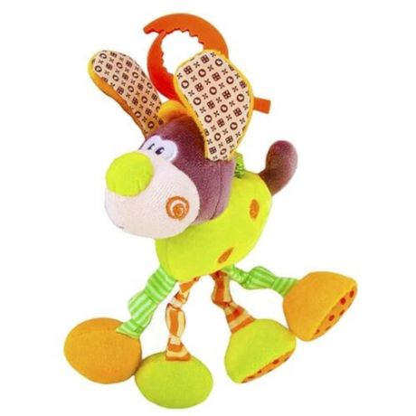Подвесная игрушка Жирафики Пёсик Том (93591) оранжевый/коричневый/зеленый