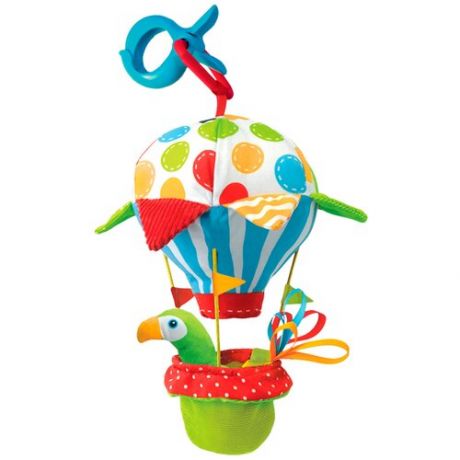 Игрушка мягкая музыкальная YOOKIDOO Попугай на воздушном шаре, 40140
