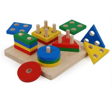 Сортер Plan Toys с геометрическими фигурами