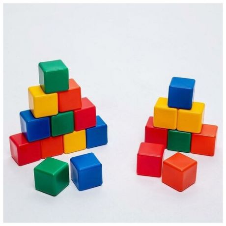 Соломон Набор цветных кубиков, 20 штук 6 х 6 см