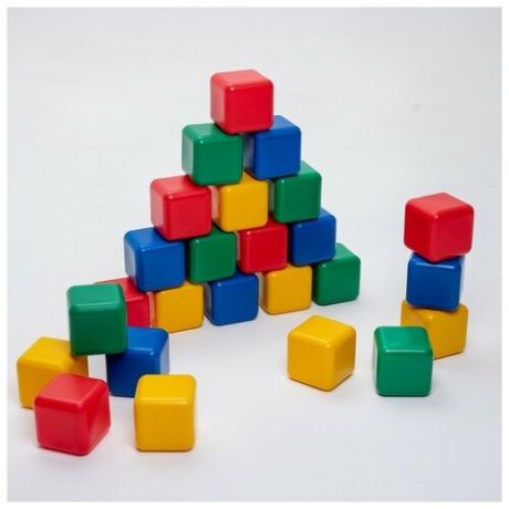 Соломон Набор цветных кубиков, 25 штук, 12 × 12 см