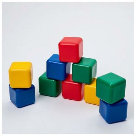 Соломон Набор цветных кубиков, 10 штук 12 ? 12 см