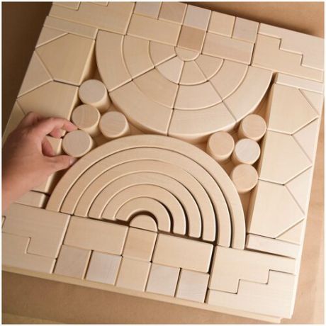 Кубики Деревянный конструктор для детей