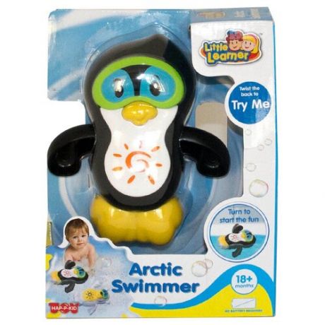 Игрушка для ванной HAP-P-KID Арктический пингвин 4322T черный/белый/желтый