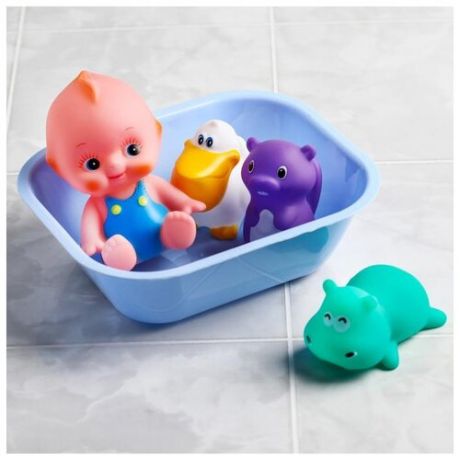 Набор игрушек для купания Крошка Я Пупс, 3 игрушки (4724383)