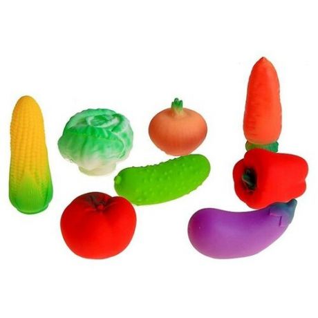 Набор резиновых игрушек «Овощи»