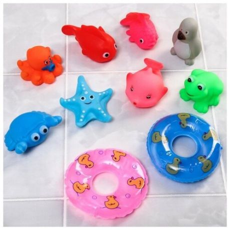 Набор игрушек для игры в ванне Крошка Я "Морские жители