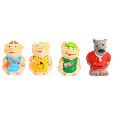 ПКФ «Игрушки» Набор резиновых игрушек «Три поросёнка»