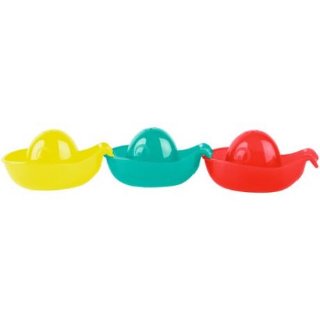 Набор для ванной Playgro Float and Scoop Whales (0187255) желтый/красный/синий