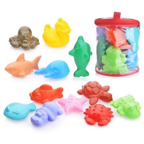 Набор игрушек для ванной в сумочке (Малышки)