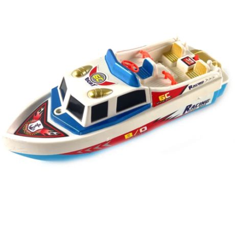 Катер спортивный на батарейках для ванны "Race Boat