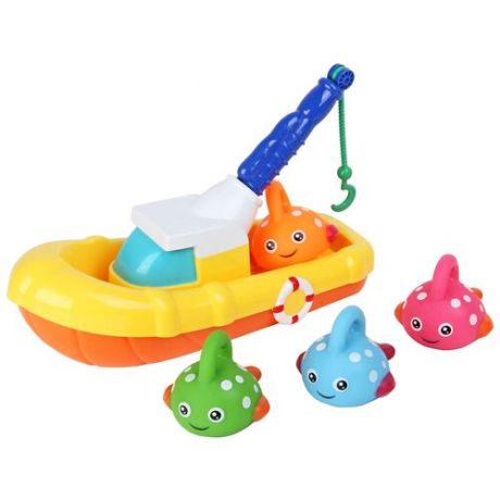 Игрушка для ванной Ути-Пути Рыбацкая лодка 72439 разноцветный