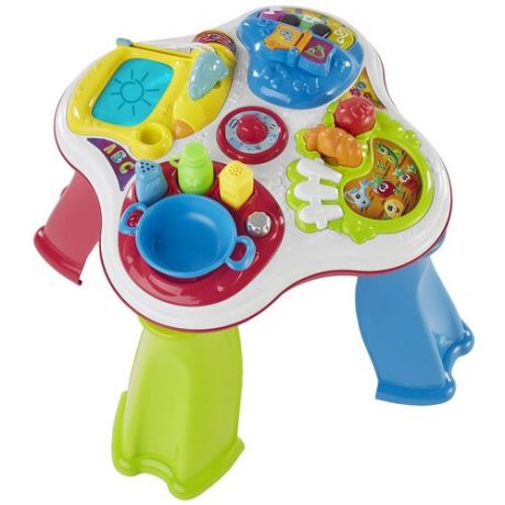 Интерактивная развивающая игрушка Chicco Говорящий столик, разноцветный
