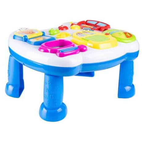 Интерактивная развивающая игрушка Mommy Love Игровой центр WD3629, белый/голубой