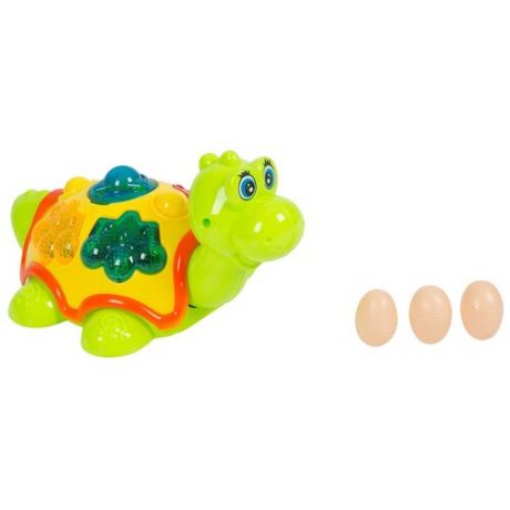 Интерактивная развивающая игрушка Binyuan Черепаха (Б93912), зеленый/желтый