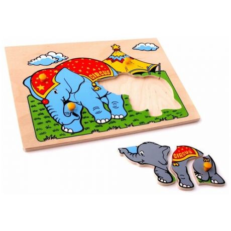 Развивающее пособие "Слон со слонёнком"