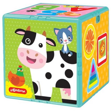 Развивающая игрушка Азбукварик Говорящий кубик. Первые знания, разноцветный