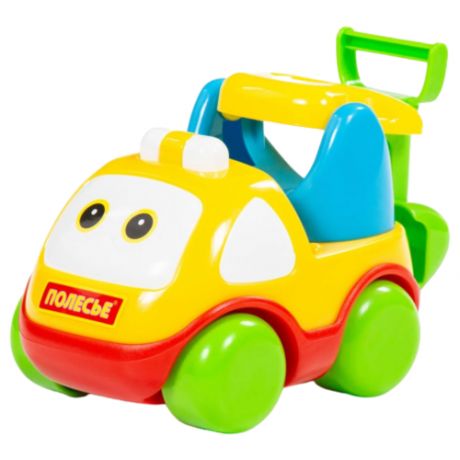 Развивающая игрушка Полесье автомобиль Би-Би-Знайка Тёма (73105), желтый/зеленый/красный/голубой