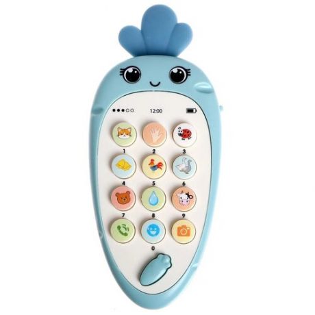 Интерактивная развивающая игрушка Zabiaka музыкальный телефон Крошка-Моркошка, розовый