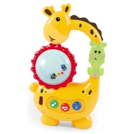 Музыкальная игрушка Жираф, мелодии и весёлая песенка, яркая LED подсветка