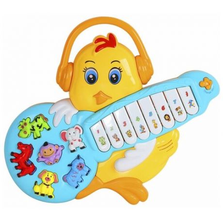 Музыкальная игрушка SMART BABY JB0333397 Пианино Цыпленок желтый