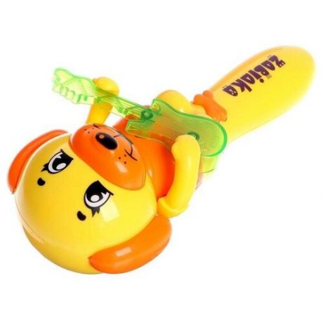 ZABIAKA Музыкальная игрушка «Милый щенок», звук, свет, жёлтый