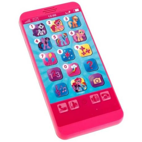 Интерактивная развивающая игрушка Умка Обучающий телефон My little pony (HX2501-MLP), розовый
