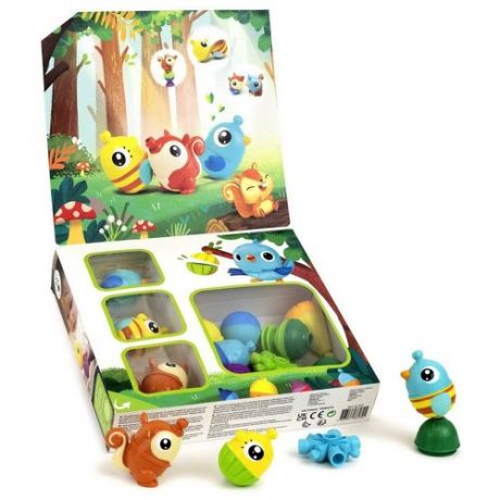 Развивающая игрушка Lalaboom Подарочный набор с бусинами-животными, 25 предметов BL320