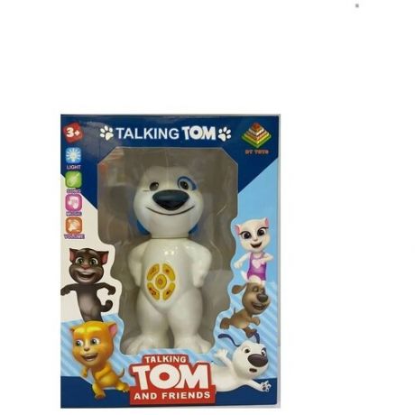 Интерактивная Детская игрушка Говорящий Том и его друзья / Белая Собака