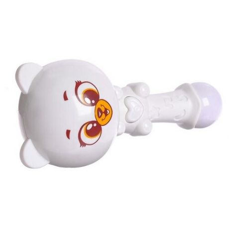 ZABIAKA Музыкальная игрушка «Милый мишка», звук, свет, цвет белый