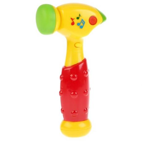 Интерактивная развивающая игрушка Умка Музыкальный молоток 1206M232-R, красный/желтый